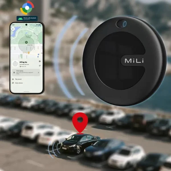 GPS Tracker für Android,Google Autorisiert, Bluetooth-Tracker ,SmartTag Key Finder für Gepäck/Auto/Brieftasche/Fahrrad/Haustiere , Schwarz - Image 4